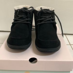 SO‎ Ivyy Ankle Boots Women’s Size 6 Black Faux Suede Fur Lined